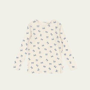 Minnie Blouse GOTS - Bow Blue, Konges Sloejd in size 5-6Y